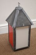 Hand Crafted Remote Control Colour changing stained glass lantern,