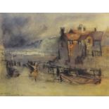 'Old Whitby', pastel signed and dated '68 by John Hiram Greensmith (British 1932-) 28.5cm x 37.