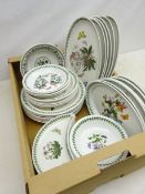 Portmeirion 'Botanic Garden' dinner ware comprising six dinner plates, four side plates,