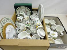 Portmerion 'Botanic Garden' tea and dinner ware and other ceramics in two boxes Condition