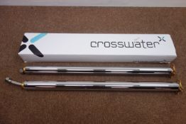 Crosswater chrome bath legs floor standing (unused in original box)