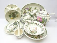Portmeirion 'Botanic Garden' table ware & kitchenalia including large soup tureen and ladle,
