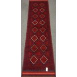 Meshwani red ground runner 259cm x 64cm Condition Report <a href='//www.