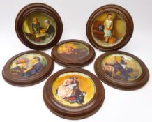 Collection of six 'Rockwell's American Dream' limited edition Collectors plates by Norman Rockwell
