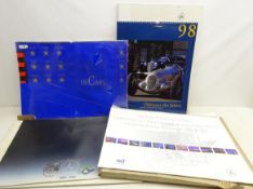 Four Mercedes Benz Calendars - 1886 - 1986 centenary calendar, Os Cars, in original covering,