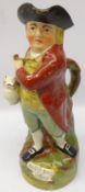 Early 19th century Staffordshire Toby Jug entitled 'Hearty Good Fellow' H30cm Condition
