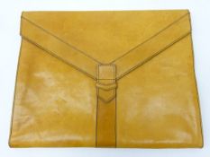 Tan leather envelope clutch bag, L31.5cm Condition Report <a href='//www.