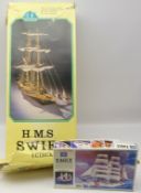 HMS Swift model Ship kit & 1/350 scale model of HMS Eagle both boxed (2) Condition Report