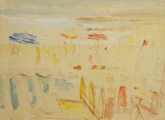 'The Beach at San Remo', pen, ink and watercolour signed by Derrick Sayer (British 1917 - 1992) 30.