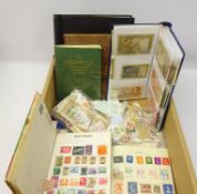 Collection of stamps and banknotes including; Denmark one Krone 1914, Ghana one Cedi, French,