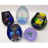 Five Caithness limited edition paperweights comprising Disney 'Mirror Mirror on the Wall', 'Aloha',