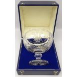 Stuart crystal cut glass chalice, H21cm, commemorating the Royal Wedding, 29th July 1981,