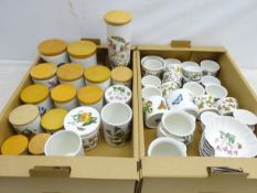 Collection of Portmeirion 'Botanic Garden' storage jars, ramekins,