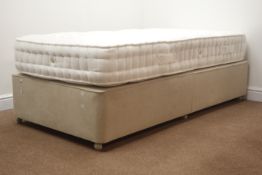 Single 3' divan bed, two storage drawers and a mattress, W91cm, H63cm,