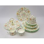 Minton 'Haddon Hall' part tea and dinner ware (21) Condition Report <a