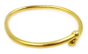 Heavy 20ct gold (tested) Middle Eastern bangle Condition Report Approx 55gm
