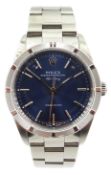 Rolex Oyster Perpetual Air King Precision stainless steel wristwatch 14010, engine turned bezel,