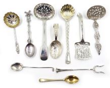 Edwardian 'Hey Diddle Diddle' nursery rhyme silver spoon, golf prize spoon 1913,