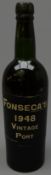 Fonseca's 1948 Vintage Port, no proof or contents given,