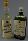 Booth's Finest Dry Gin, 262/3floz 70 proof, c1960's, 1btl and Gordon's Special Dry London Gin,