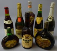 Mixed alcohol including: Beaujolais-Villages Chateau Des-Vergers, Kupferberg Gold, Aime Boucher,