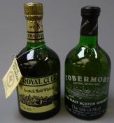 Tobermory Malt Scoth Whisky, 40%vol and Royal Culross Scotch Malt Whisky, aged 8 years, 43 GL,
