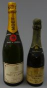 Moet & Chandon Premier Cuvee Champagne, and small Charles Heidsieck Extra Dry Champagne 1955,
