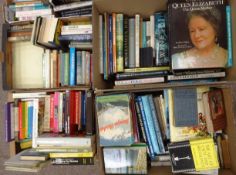 A large collection of modern hard back and paperback books; gardening, history, literature, sport,