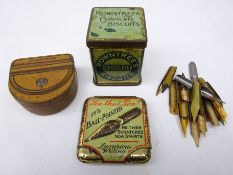 Three advertising tins comprising Ormiston & Glass,