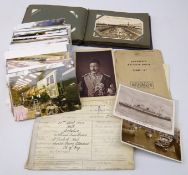 Album of 19th century and later postcards & greeting cards,