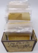 Various early 20th century and later ¼ plate glass negatives including family portraits,