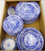 Matched set of Spode Italian dinner ware comprising fifteen dinner plates, twenty-two side plates,