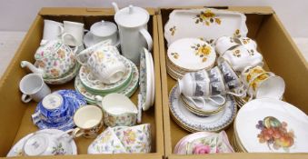 Minton Haddon Hall tea ware, Spode Italian cup and saucer,