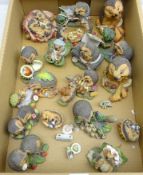 Collection of Hedgies figures,