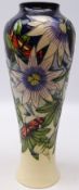 Large Moorcroft limited edition 'Star of Mikan' pattern vase designed by Sian Leeper 152/ 200 dated