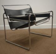 After Marcel Breuer - late 20th century 'Wassily' design armchair,