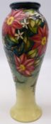 Moorcroft 'Travellers Joy' vase designed by Sian Leeper,