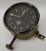 Smiths Car clock with circular Arabic dial, case stamped 297585, 8.