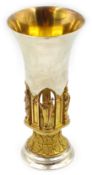 AURUM - Ripon Cathedral goblet Hector Miller for Aurum, London 1986, limited edition 249/500,
