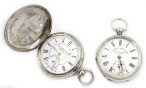 The 'Veracity' Lever hunter pocket watch by J N Masters Ltd Rye England,