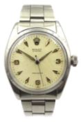 Rolex Oyster Precision stainless steel wristwatch,