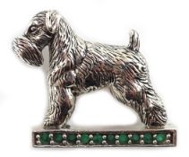 Silver gem set Scottie Dog brooch stamped 925 Condition Report <a href='//www.