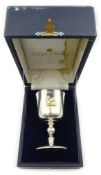 Winston Churchill centenary 1874-1974 silver commemorative goblet by Mappin & Webb London 1974 no