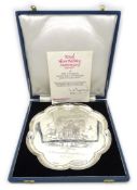 Royal Silver Wedding Anniversary silver salver limited edition 23/1000 by Ollivant & Botsford