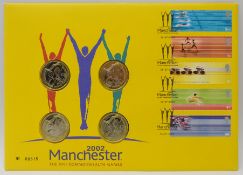 Royal Mint 2002 Manchester Commonwealth Games, set of four two pound coins,