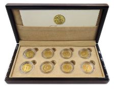 Eight gold full sovereigns, Queen Victoria 1880 Melbourne mintmark, 1891 Sydney mintmark and 1896,