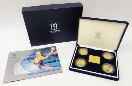 2002 Commonwealth Games, four two pound coins silver proof set,