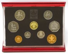 1992 Royal Mint proof coin collection, featuring the dual dated 1992/1993 EEC fifty pence coin,