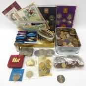 Collection of Great British and World coins and banknotes including;