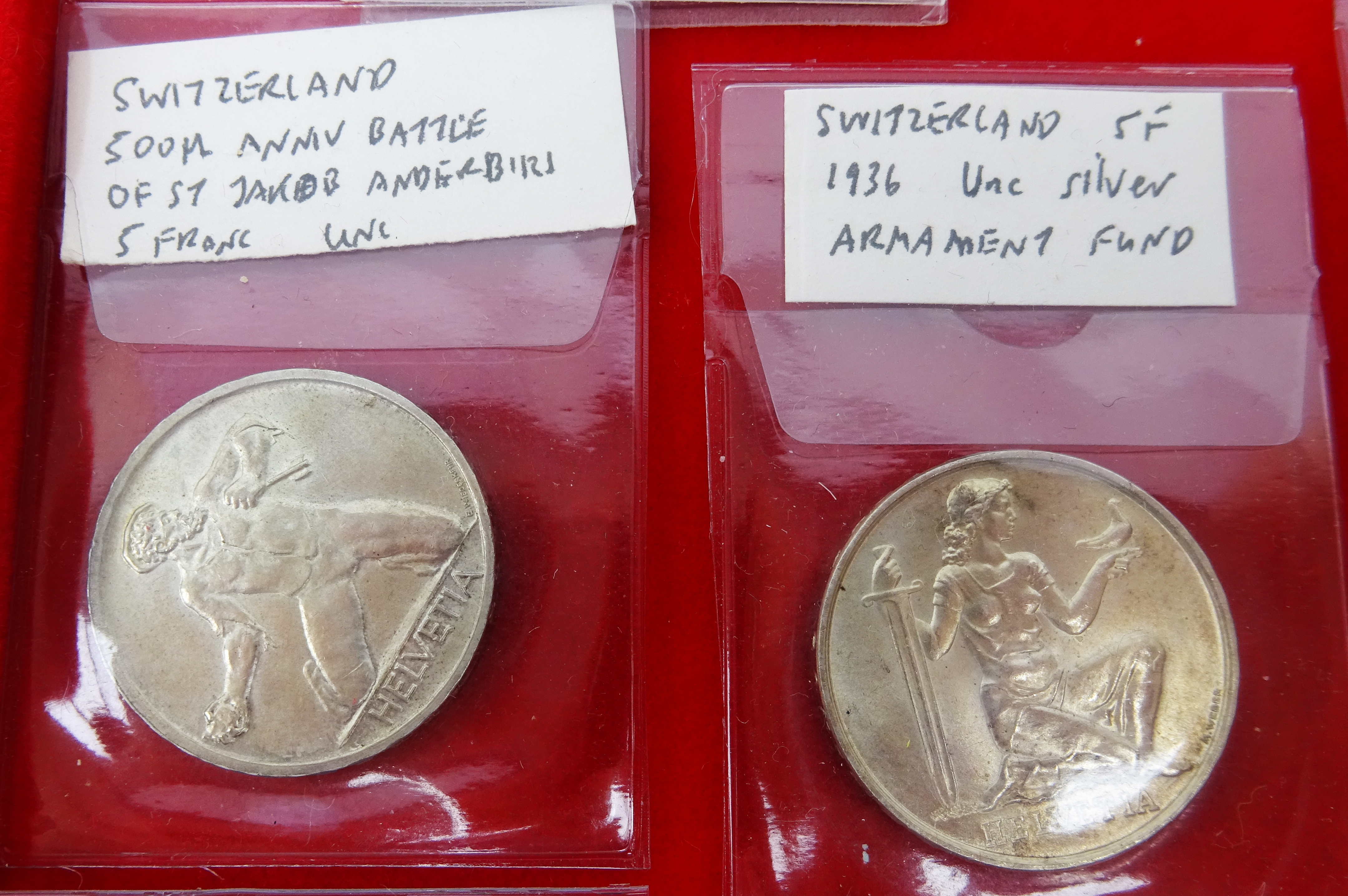 Thirteen 19th century and later Swiss five Franc coins including; shooting festival 1861, 1872, - Image 6 of 8